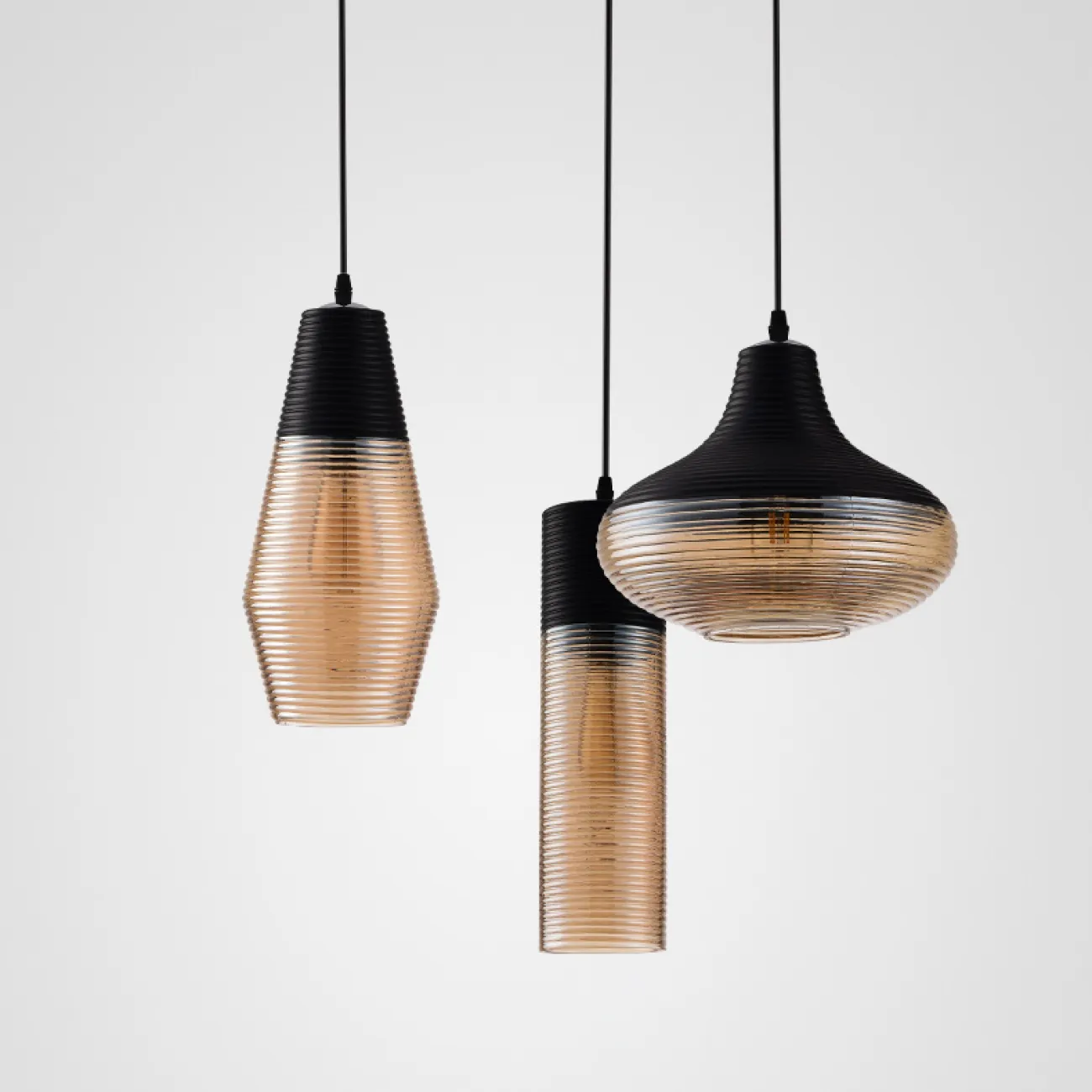 Подвесной светильник RENORD D16 black amber от ImperiumLoft