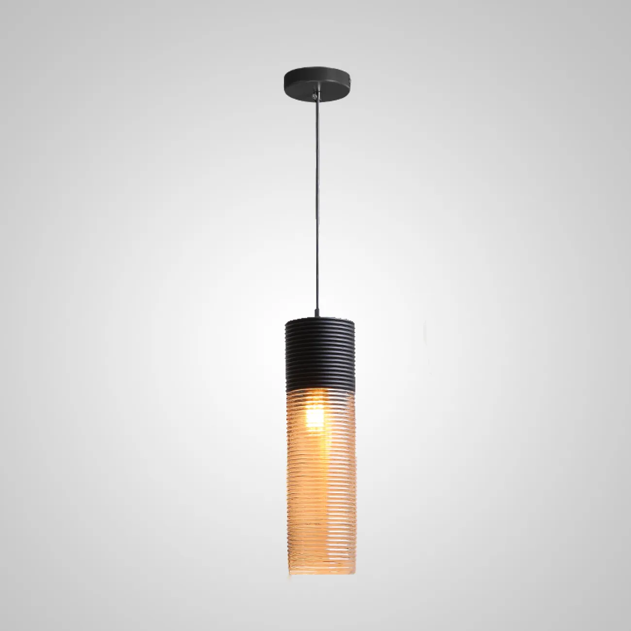 Подвесной светильник RENORD D26 black amber от ImperiumLoft