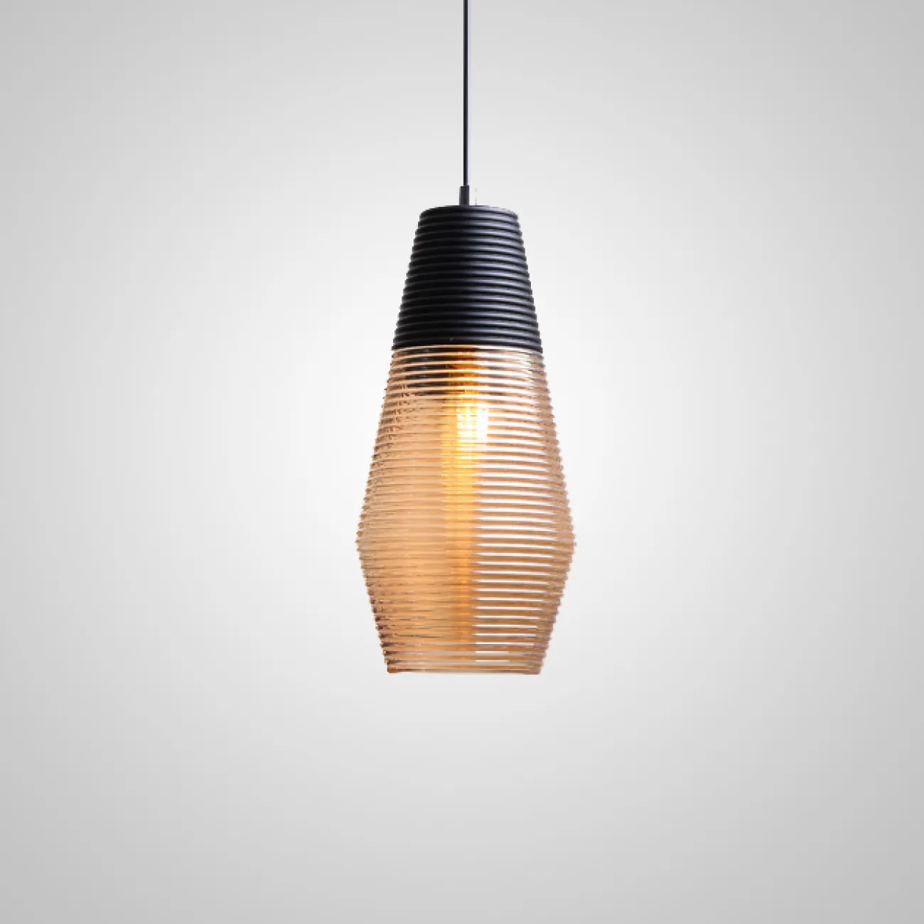 Подвесной светильник RENORD D26 black amber от ImperiumLoft