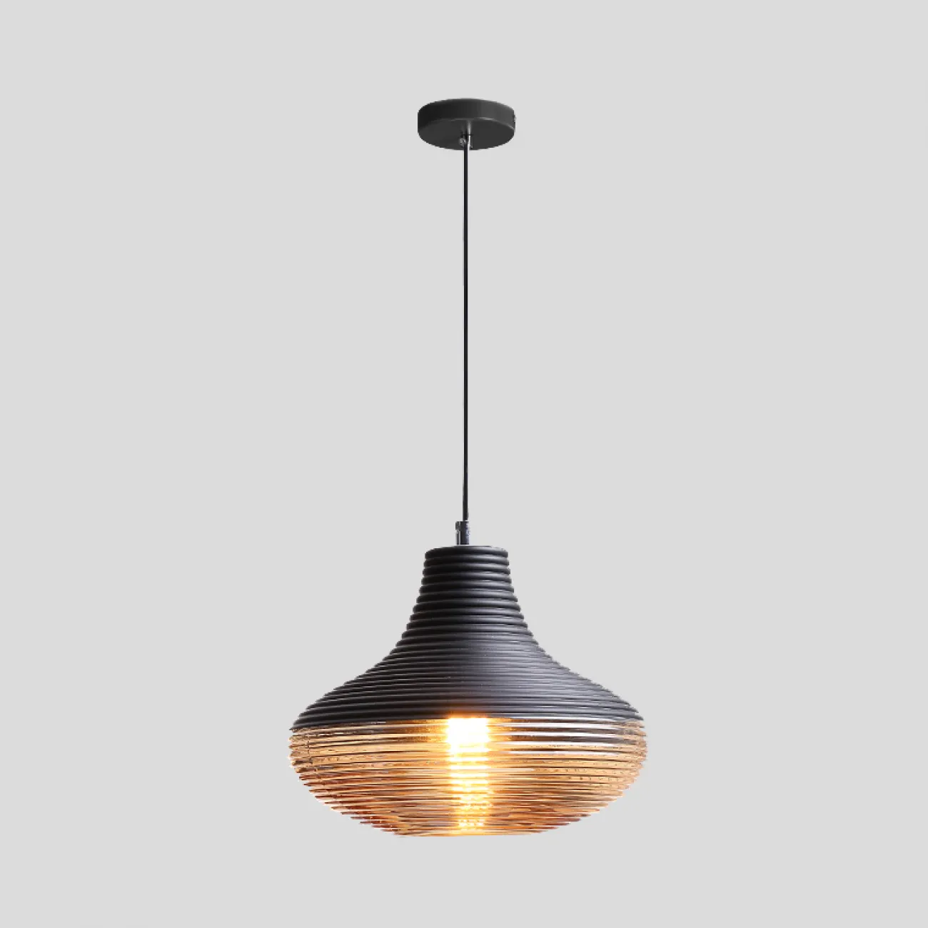 Подвесной светильник RENORD D16 black amber от ImperiumLoft