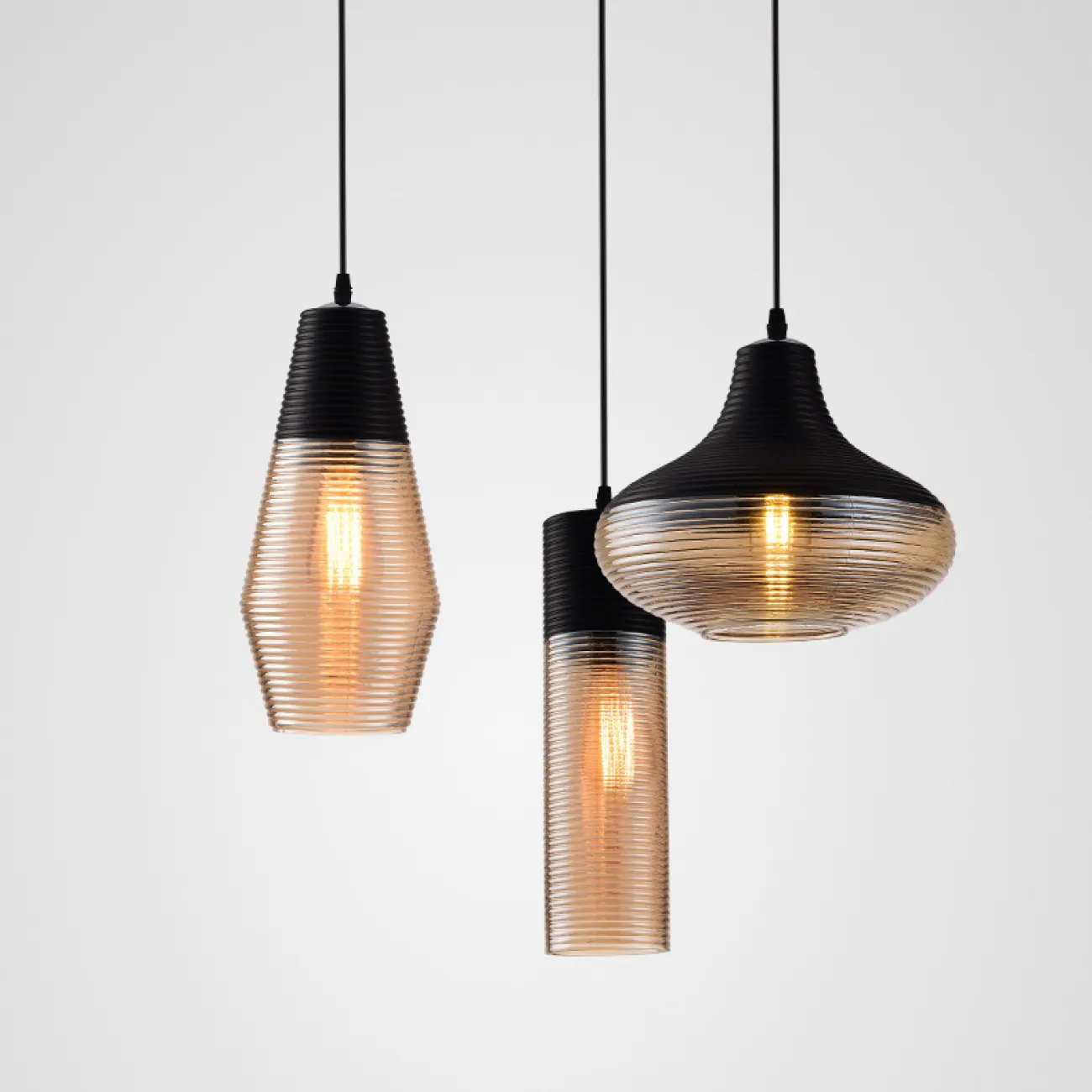 Подвесной светильник RENORD D16 black amber от ImperiumLoft