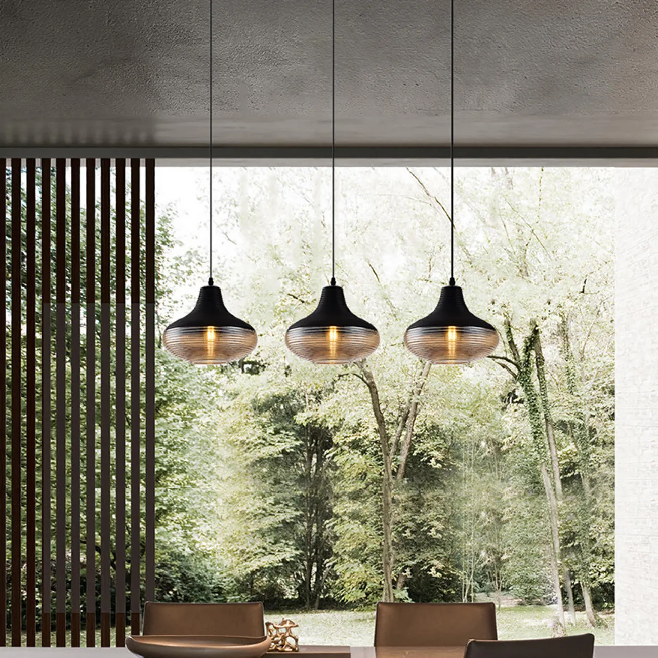 Подвесной светильник RENORD D16 black amber от ImperiumLoft