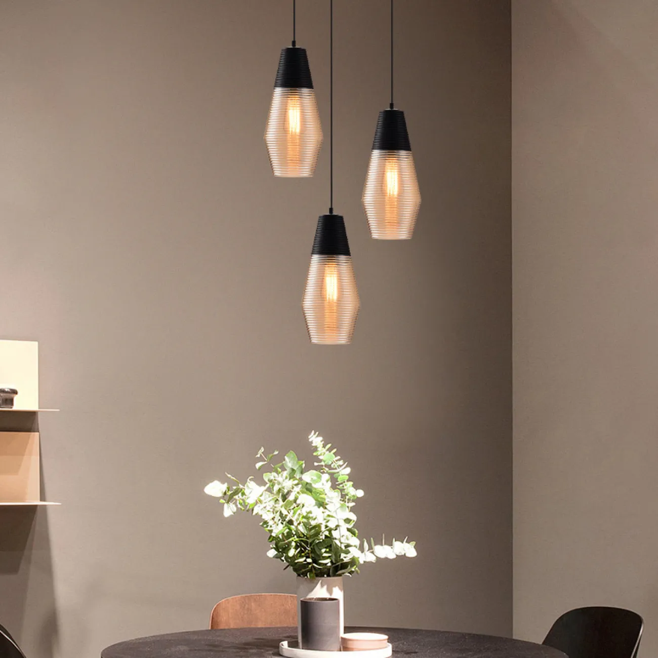 Подвесной светильник RENORD D16 black amber от ImperiumLoft