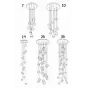 Люстра Bocci 14 Round Chandelier Led Crystal Glass