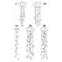 Люстра Bocci 14 Round Chandelier Led Crystal Glass