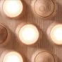 Потолочная люстра PIE D80 White/Light wood от ImperiumLoft