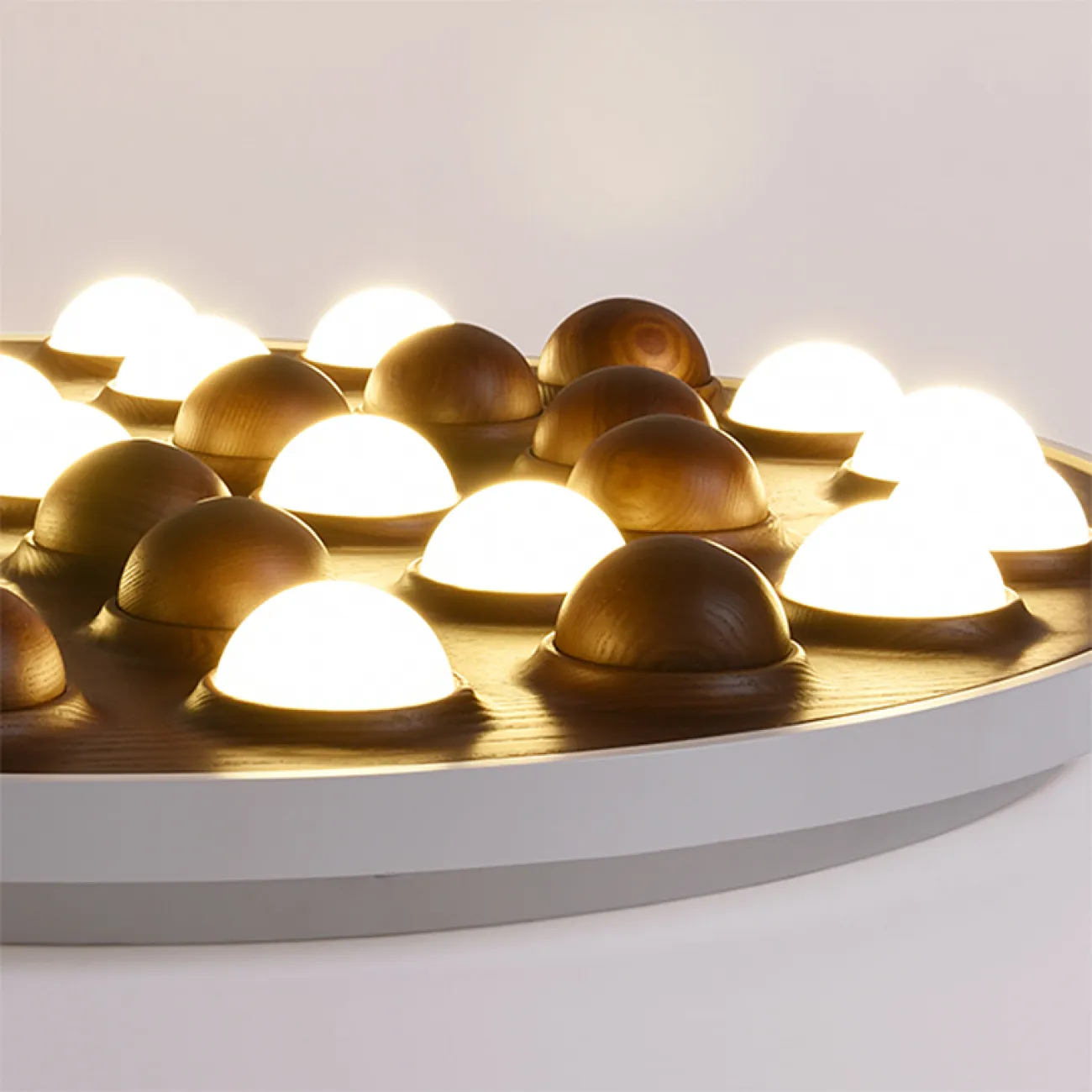 Потолочная люстра PIE D60 Gold/Dark wood от ImperiumLoft