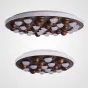 Потолочная люстра PIE D80 White/Light wood от ImperiumLoft