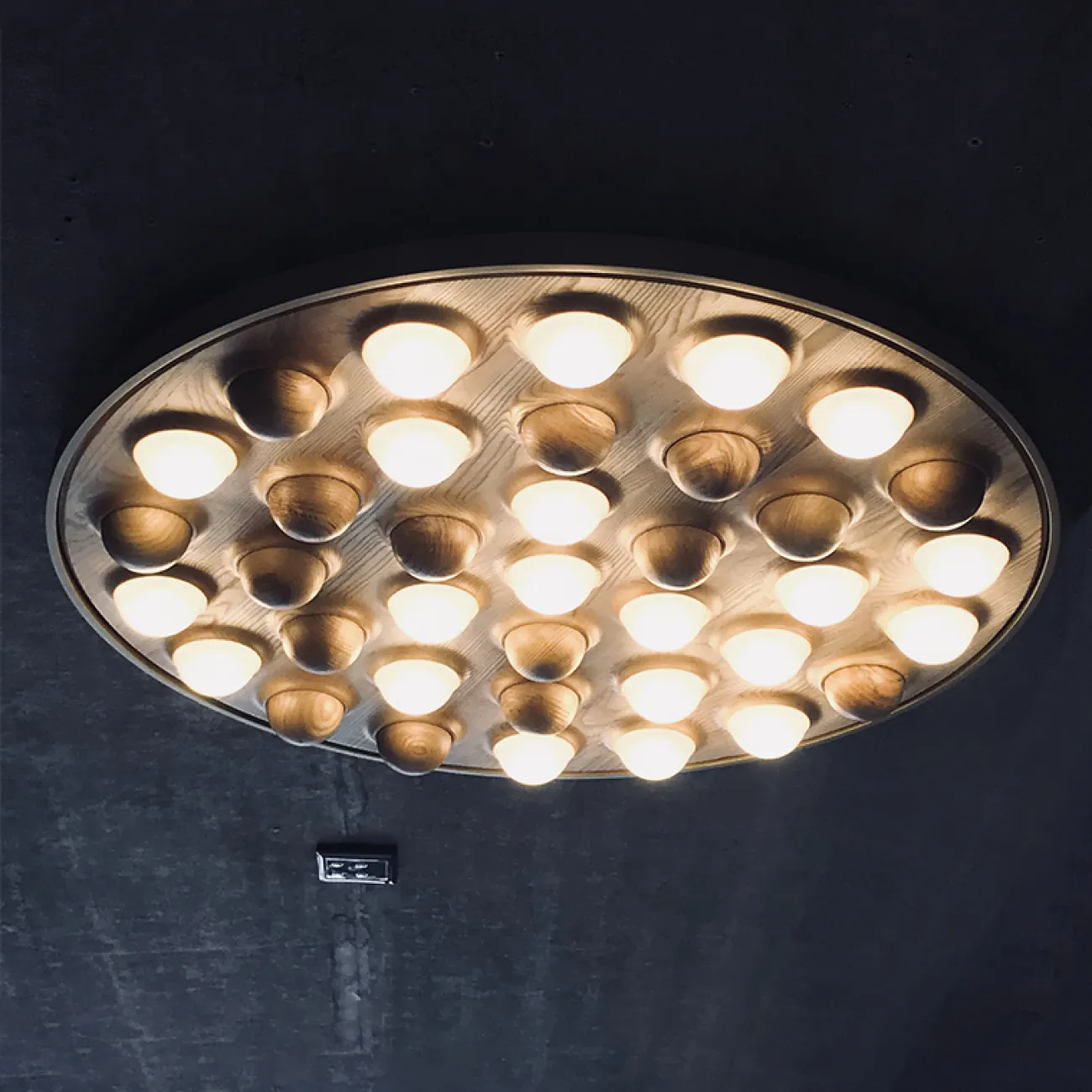 Потолочная люстра PIE D60 Gold/Dark wood от ImperiumLoft