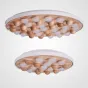 Потолочная люстра PIE D80 White/Light wood от ImperiumLoft