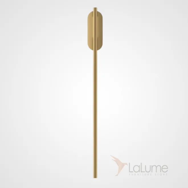 Серия настенных светильников с двумя вытянутыми LED-панелями на внутренней стороне поворотного трубчатого корпуса из латуни VIRGINIA H80 Brass