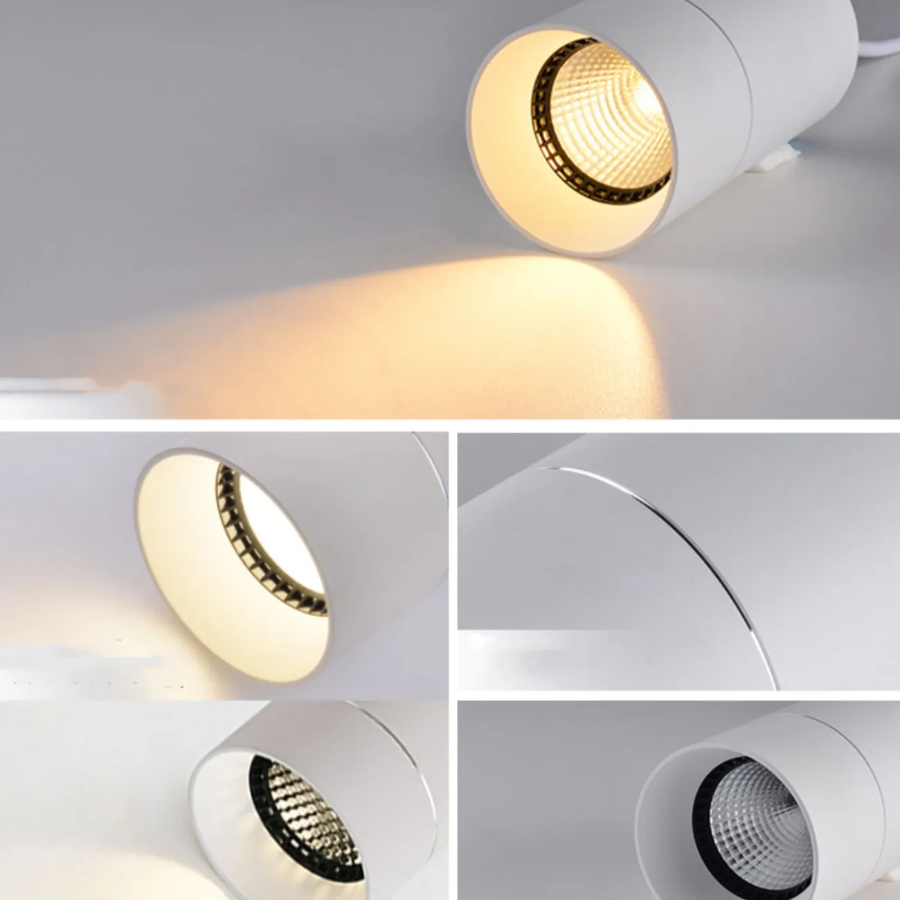 Накладной светодиодный светильник с плафоном цилиндрической формы с матовым цветофильтром CHANGE White 4000К