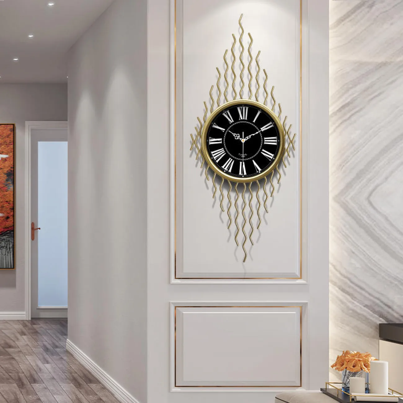 Дизайнерский настенный декор часы LaLume-KKK00370