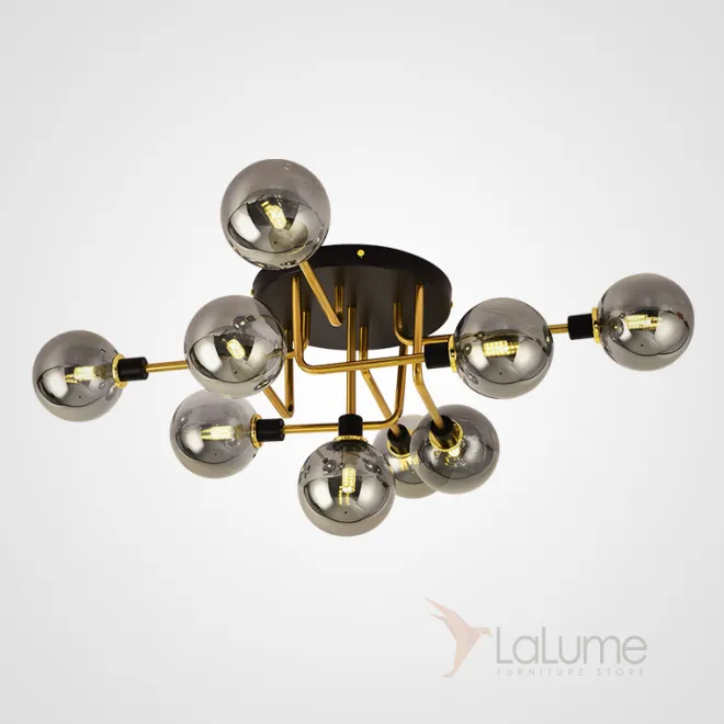 Подвесная люстра NEXO 9 Серый, Золото от ImperiumLoft