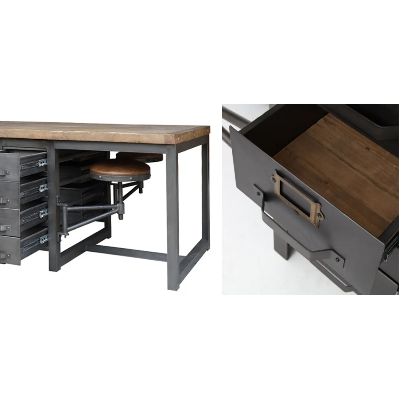 Большой рабочий стол Rupert Work Table Rustic от LaLume