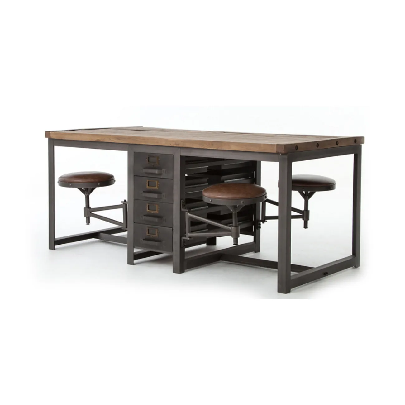 Большой рабочий стол Rupert Work Table Rustic от LaLume
