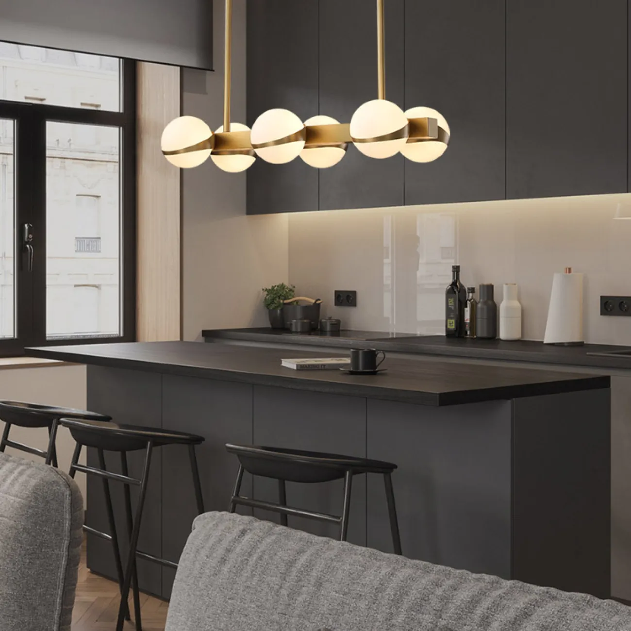 Подвесной светильник KAIRA LONG L8 от ImperiumLoft