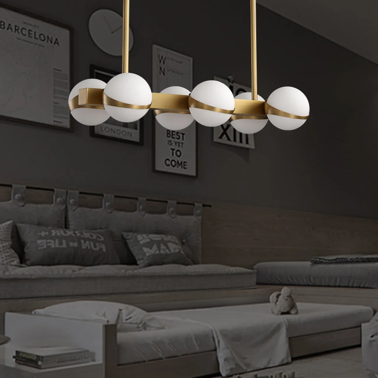 Подвесной светильник KAIRA LONG L8 от ImperiumLoft