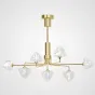 Люстра на штанге ICE 7 lamps Gold от ImperiumLoft