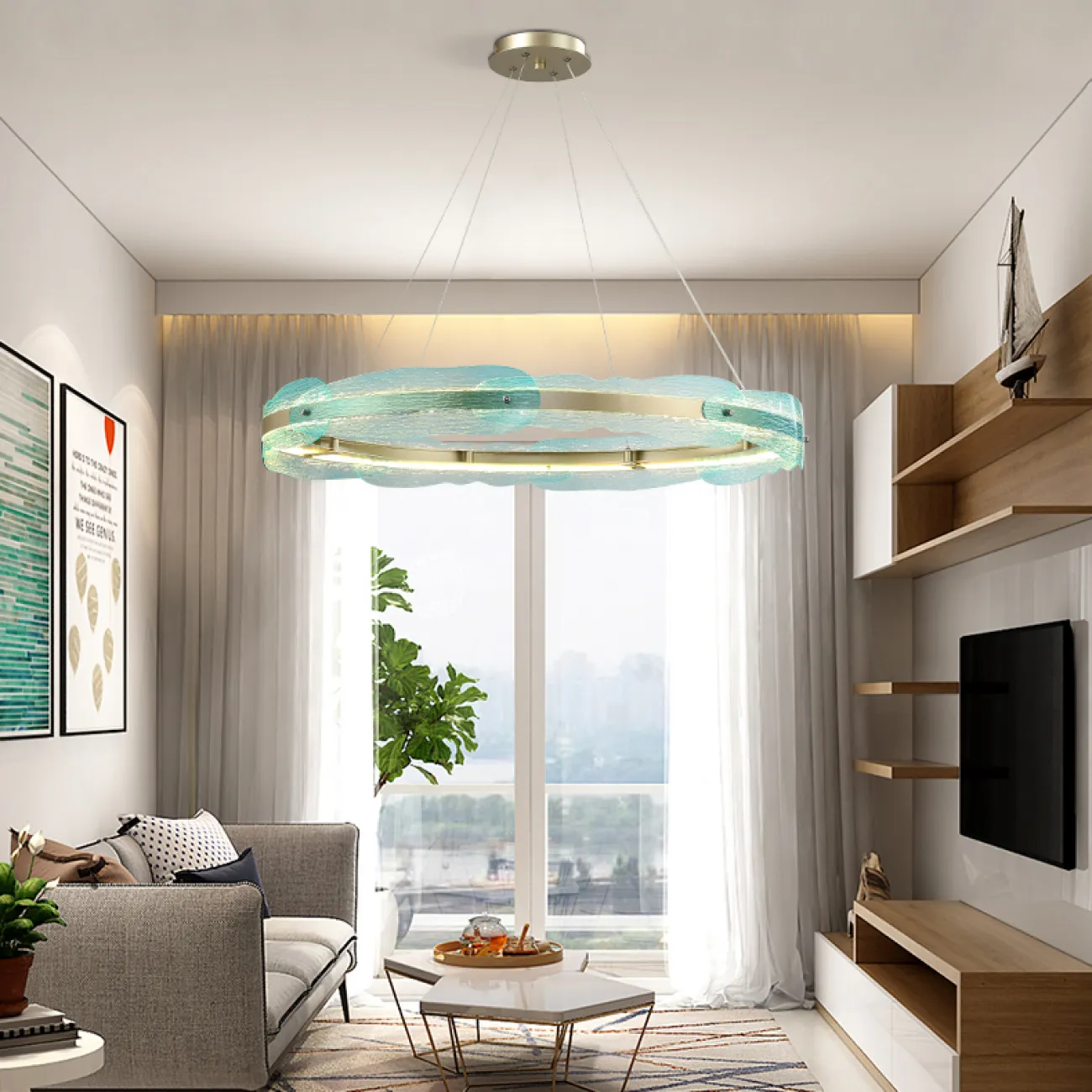 Люстра Portola Brayden Studio D86 Yellow от ImperiumLoft