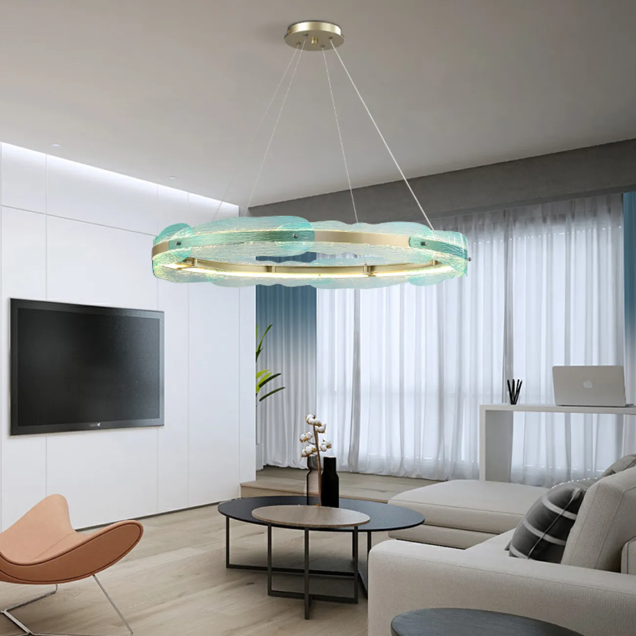 Люстра Portola Brayden Studio D86 Yellow от ImperiumLoft