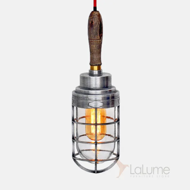 Ручной светильник Steampunk Cage Glass Edison Hanging Lamp от LaLume