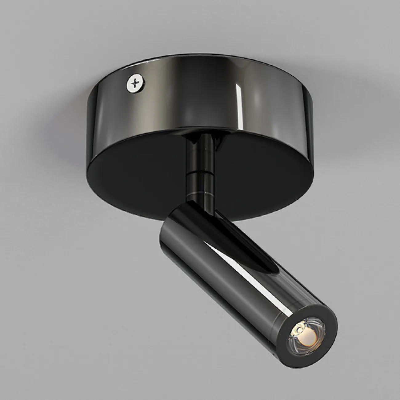 Точечный светодиодный светильник с цилиндрическим поворотным спотом на круглом креплении SIXTUS Точечный светодиодный светильник с цилиндрическим поворотным спотом на круглом креплении SIXTUS