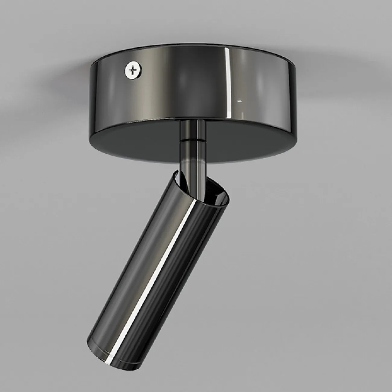 Точечный светодиодный светильник с цилиндрическим поворотным спотом на круглом креплении SIXTUS Точечный светодиодный светильник с цилиндрическим поворотным спотом на круглом креплении SIXTUS
