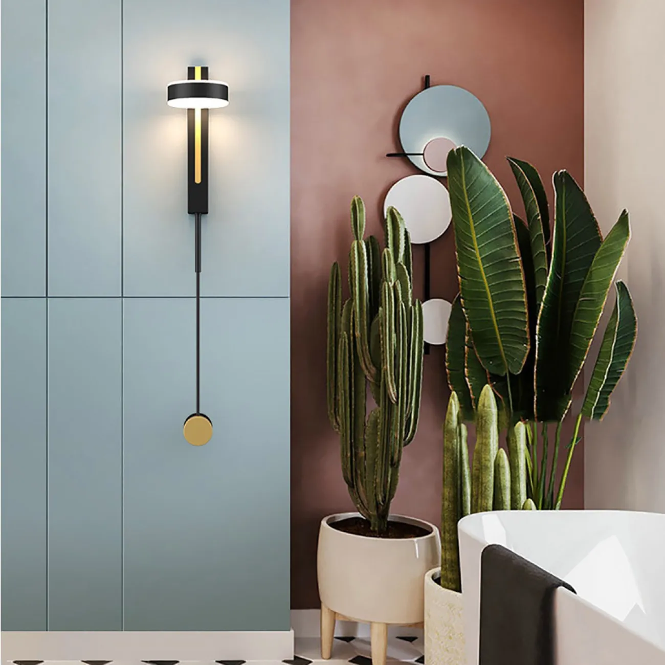 Настенный светильник DENZIL COLOR Black от ImperiumLoft Настенный светильник DENZIL COLOR Black от ImperiumLoft