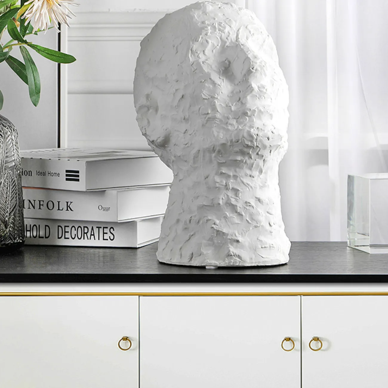 Дизайнерская скульптура  мужская голова LaLume-SKT00107