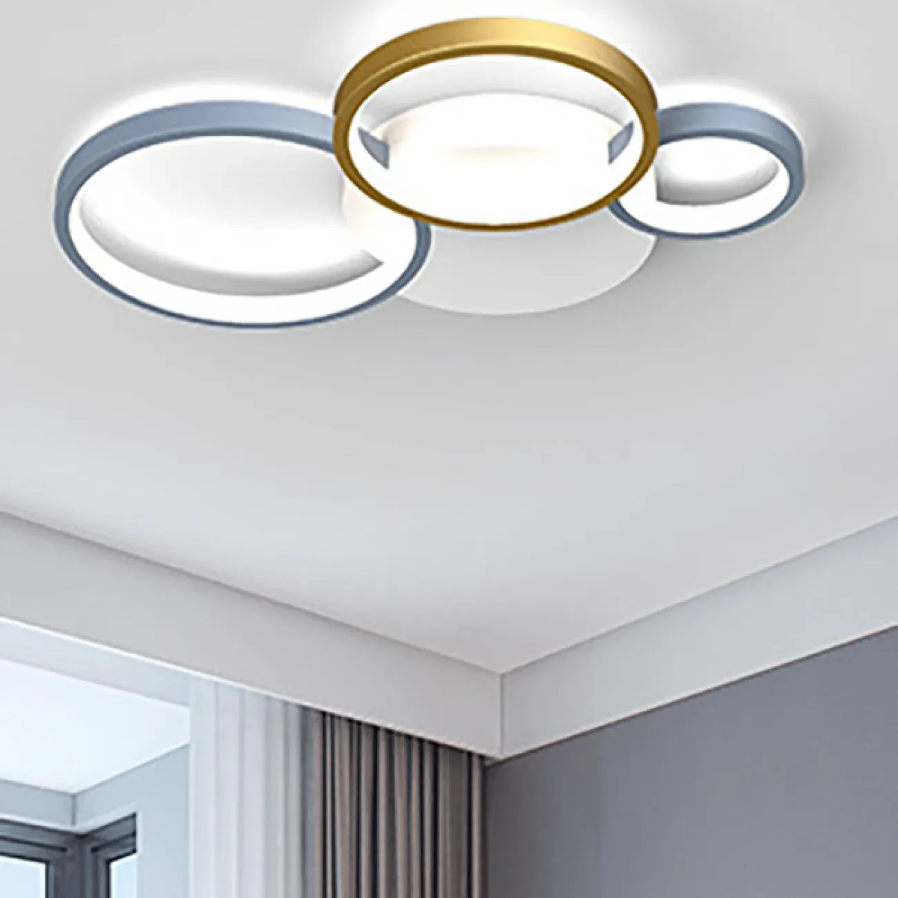 Потолочный светильник ALMA L75 Grey Gold от ImperiumLoft