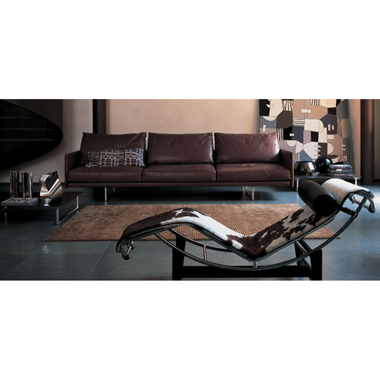 Шезлонг Le Corbusier Lounger LC4 pony skin designed by Le Corbusier от LaLume
