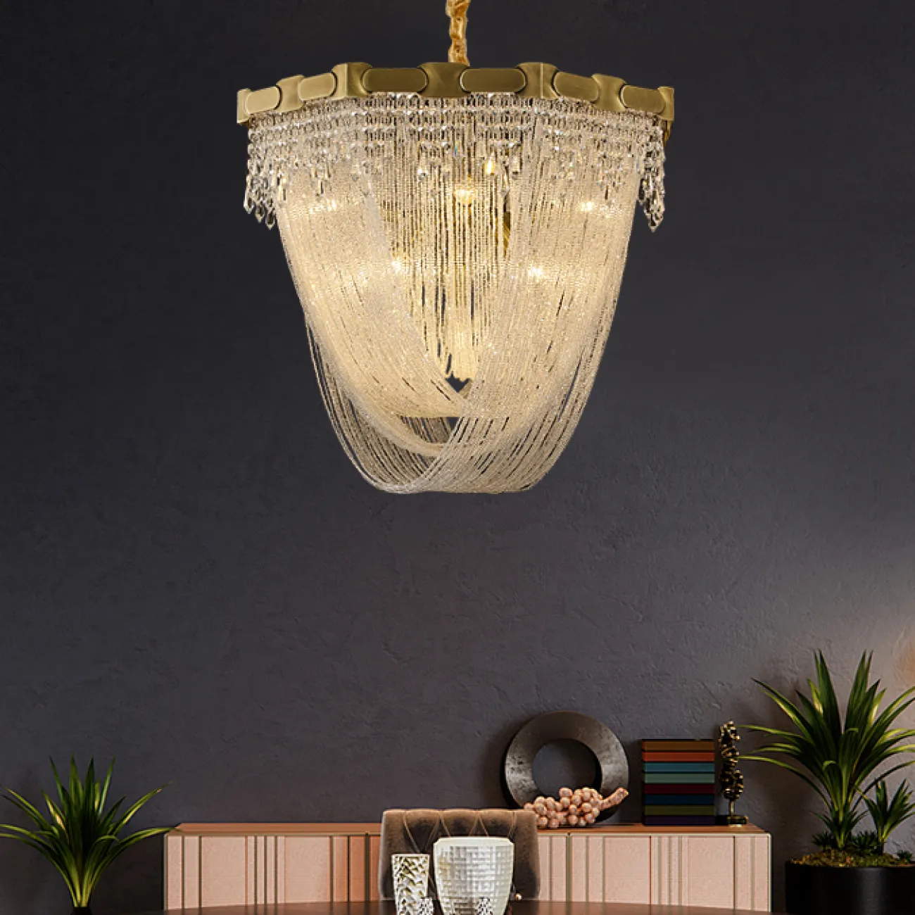 Подвесная люстра OLIVIA CH D44 от ImperiumLoft