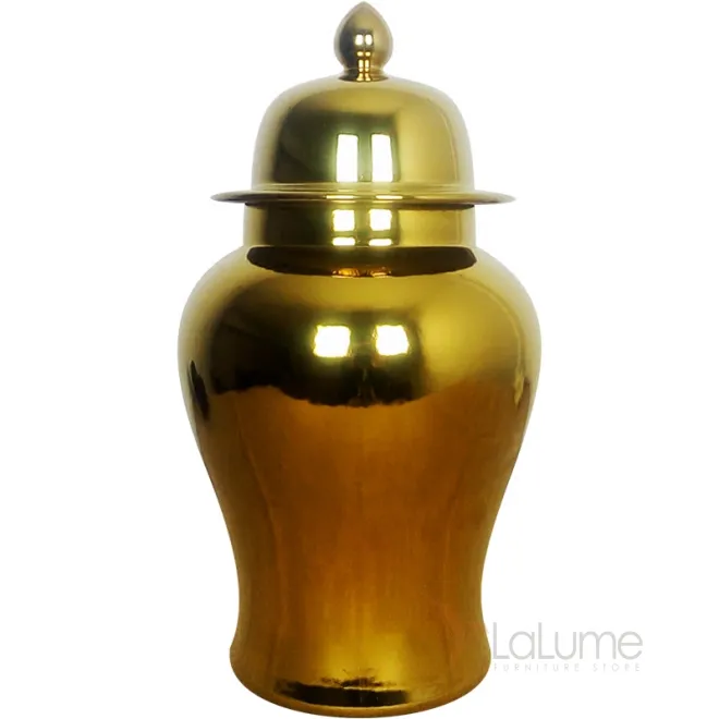 Ваза Gold Ceramic Chinese Jars with Lids от LaLume