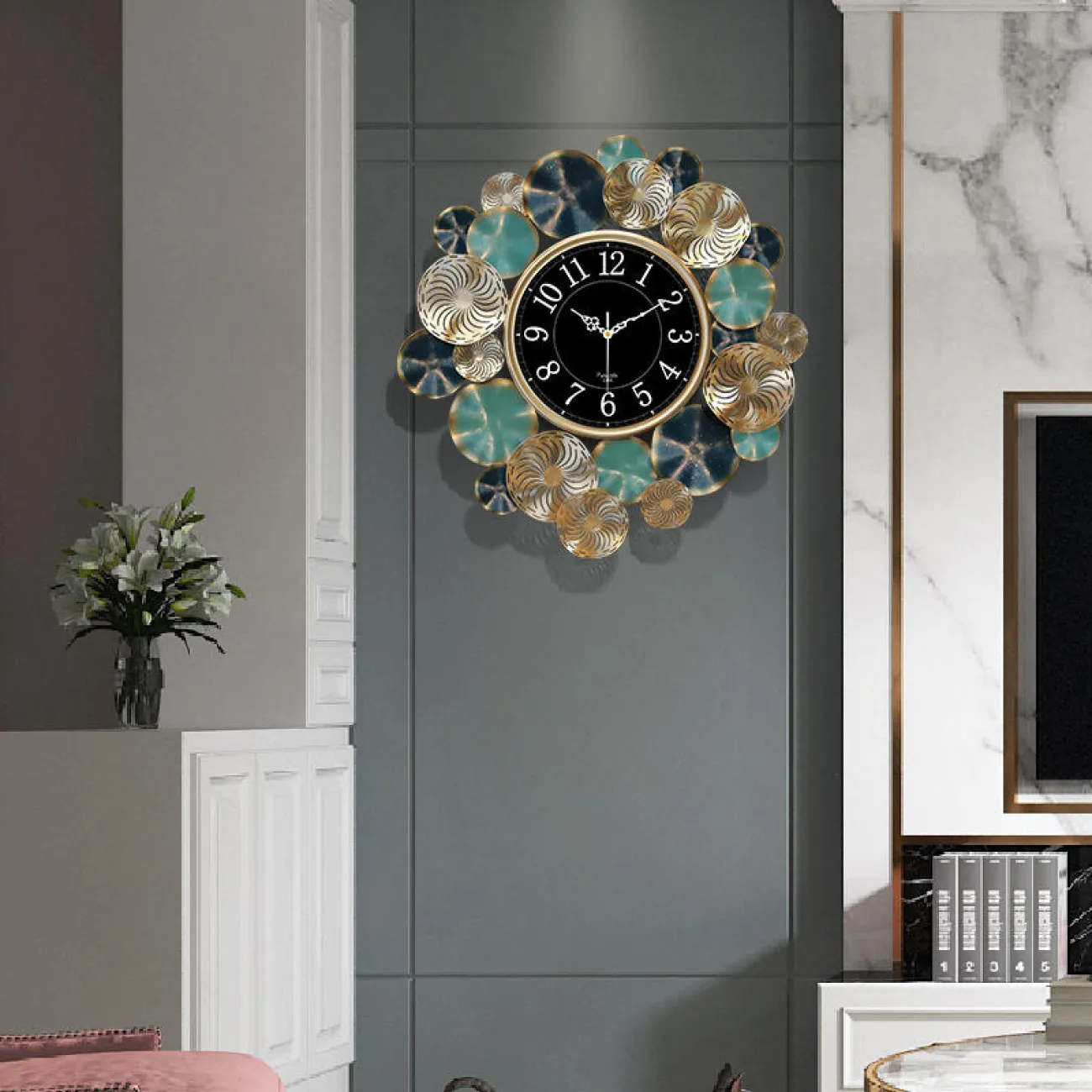 Дизайнерский настенный декор часы LaLume-KKK00339