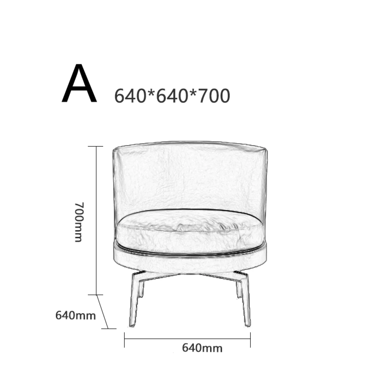 Дизайнерское кресло LaLume-KK00132