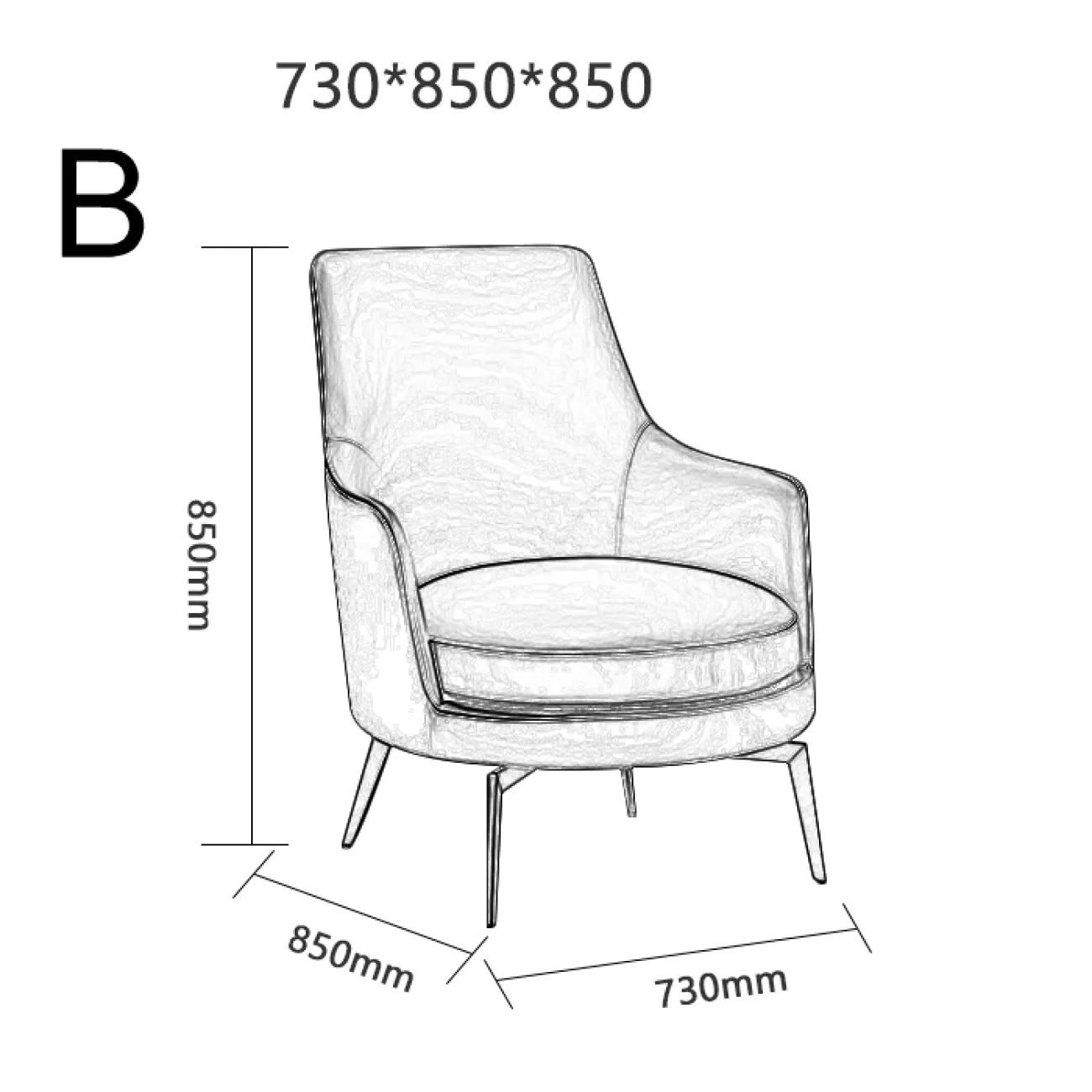 Дизайнерское кресло LaLume-KK00132