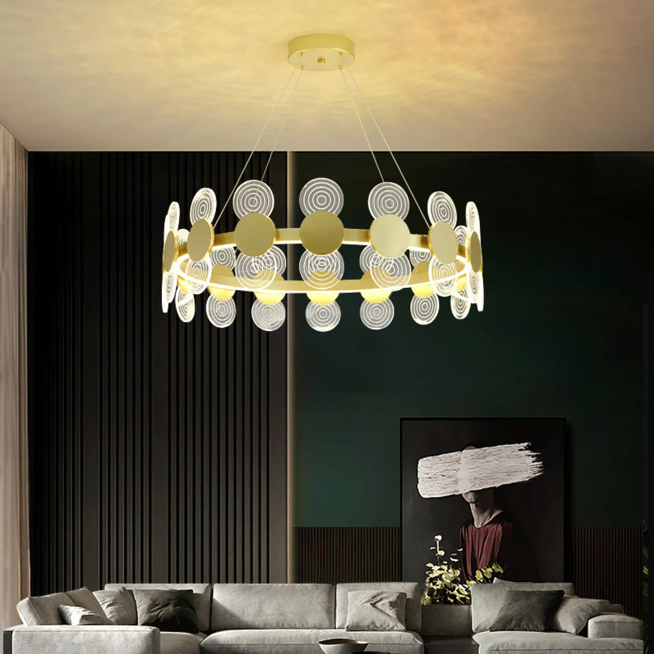 Подвесная люстра GEMMA D60 3000, 4000, 5000К от ImperiumLoft