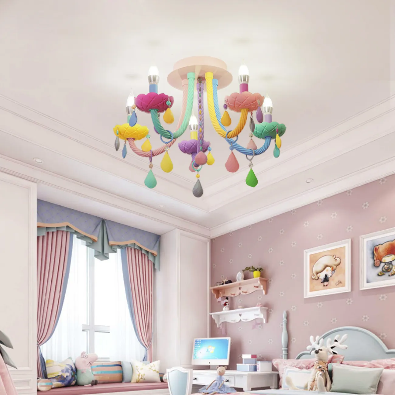 Потолочная люстра RAINBOW SHORT 5 lamps от ImperiumLoft