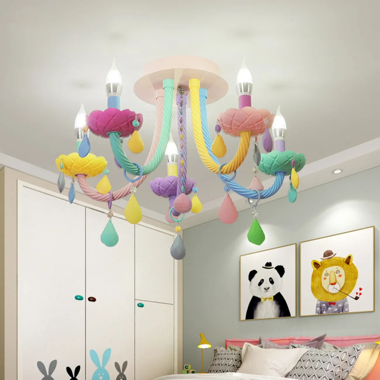 Потолочная люстра RAINBOW SHORT 5 lamps от ImperiumLoft