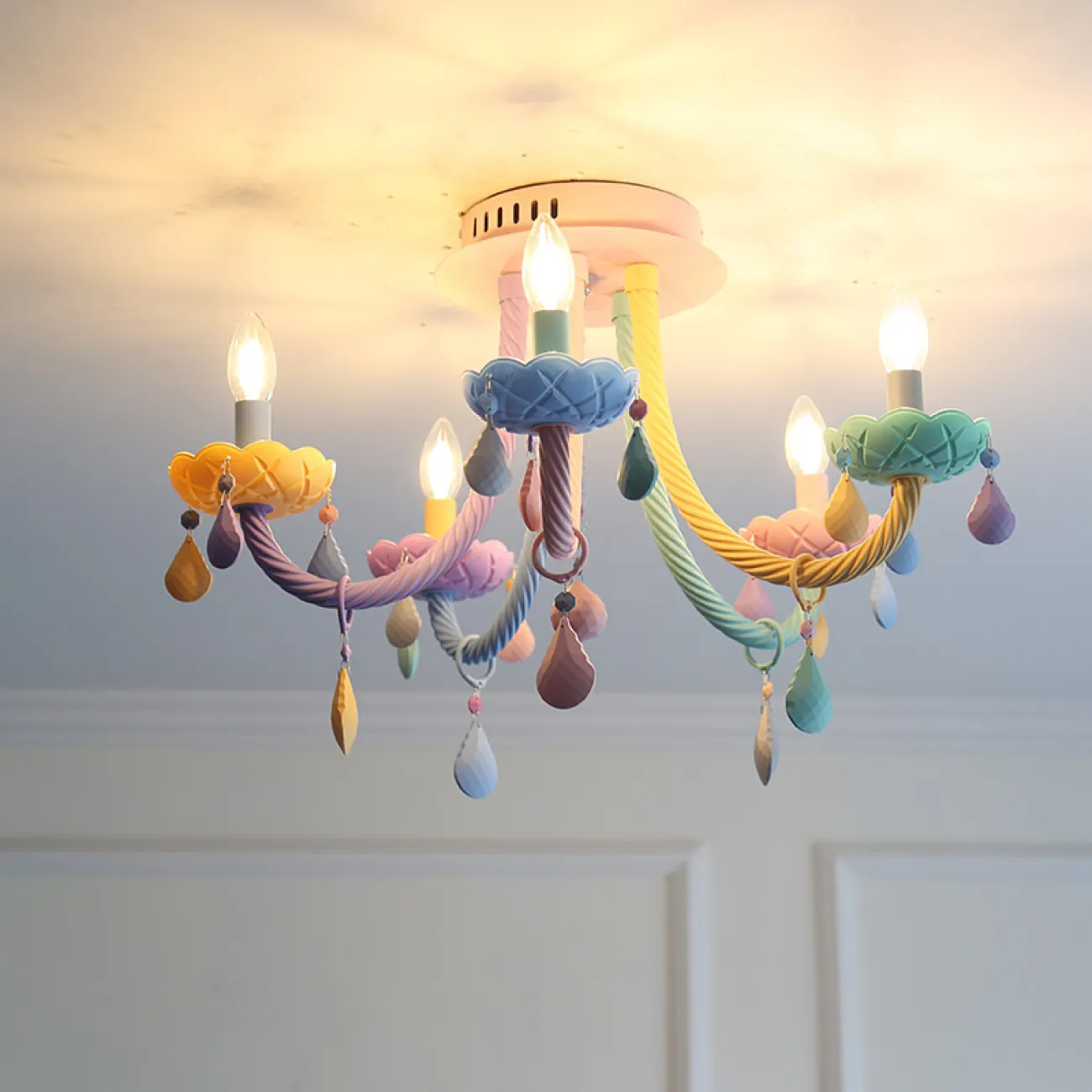 Потолочная люстра RAINBOW SHORT 5 lamps от ImperiumLoft