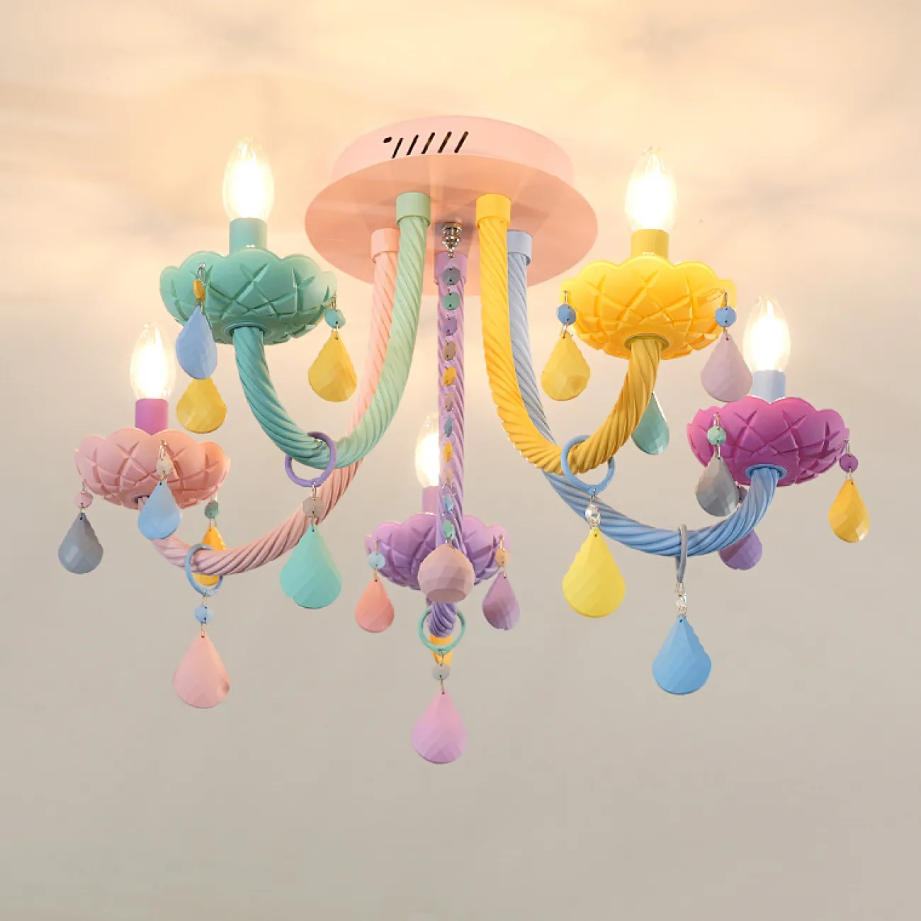 Потолочная люстра RAINBOW SHORT 5 lamps от ImperiumLoft