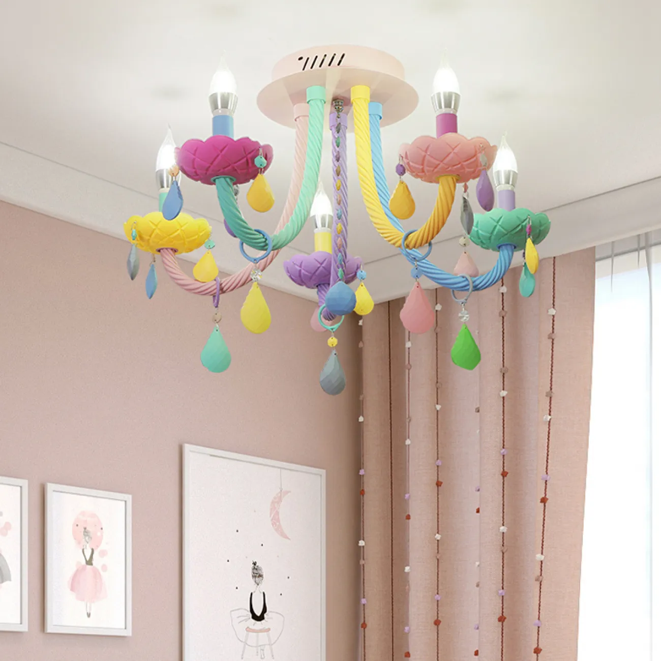Потолочная люстра RAINBOW SHORT 5 lamps от ImperiumLoft