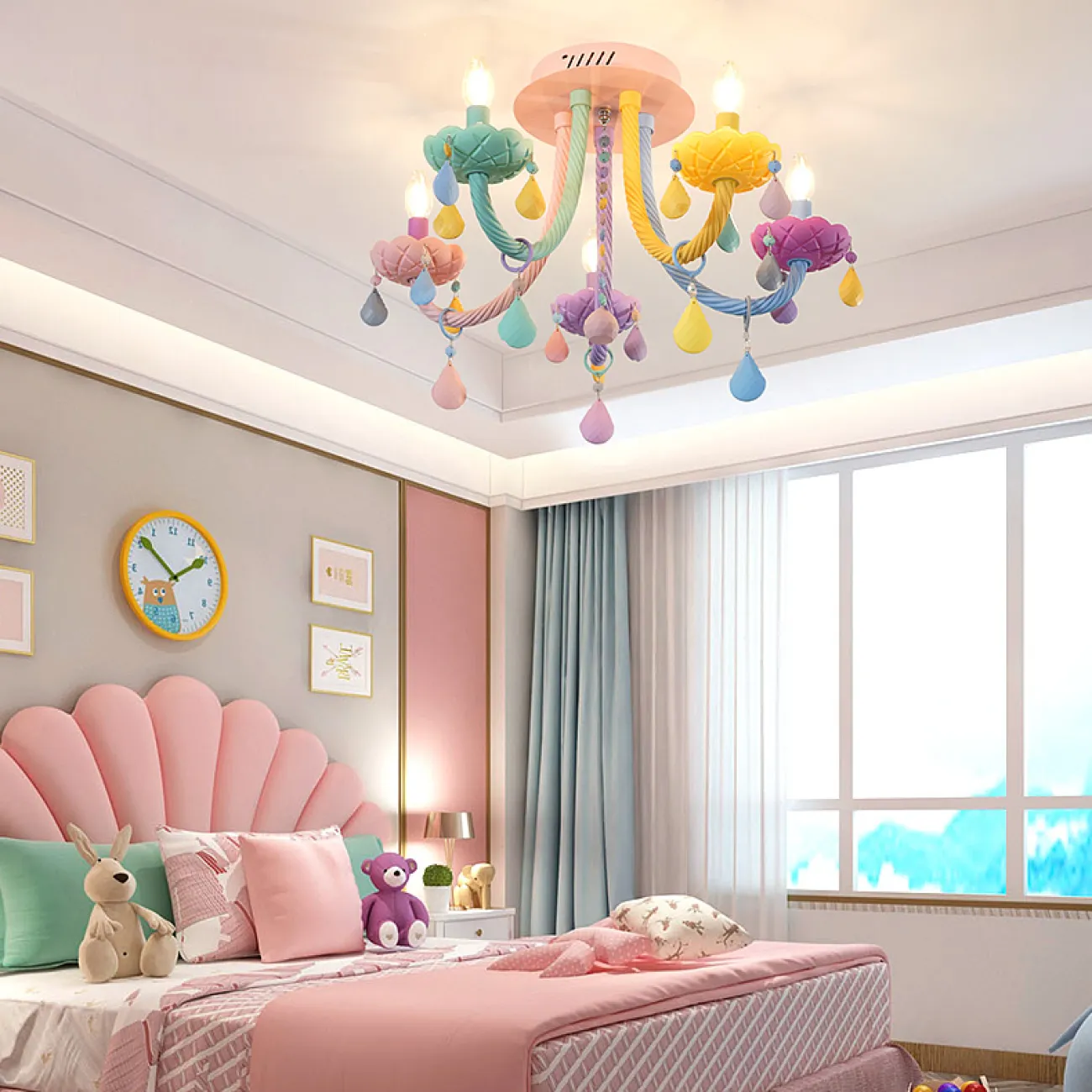 Потолочная люстра RAINBOW SHORT 6 lamps от ImperiumLoft