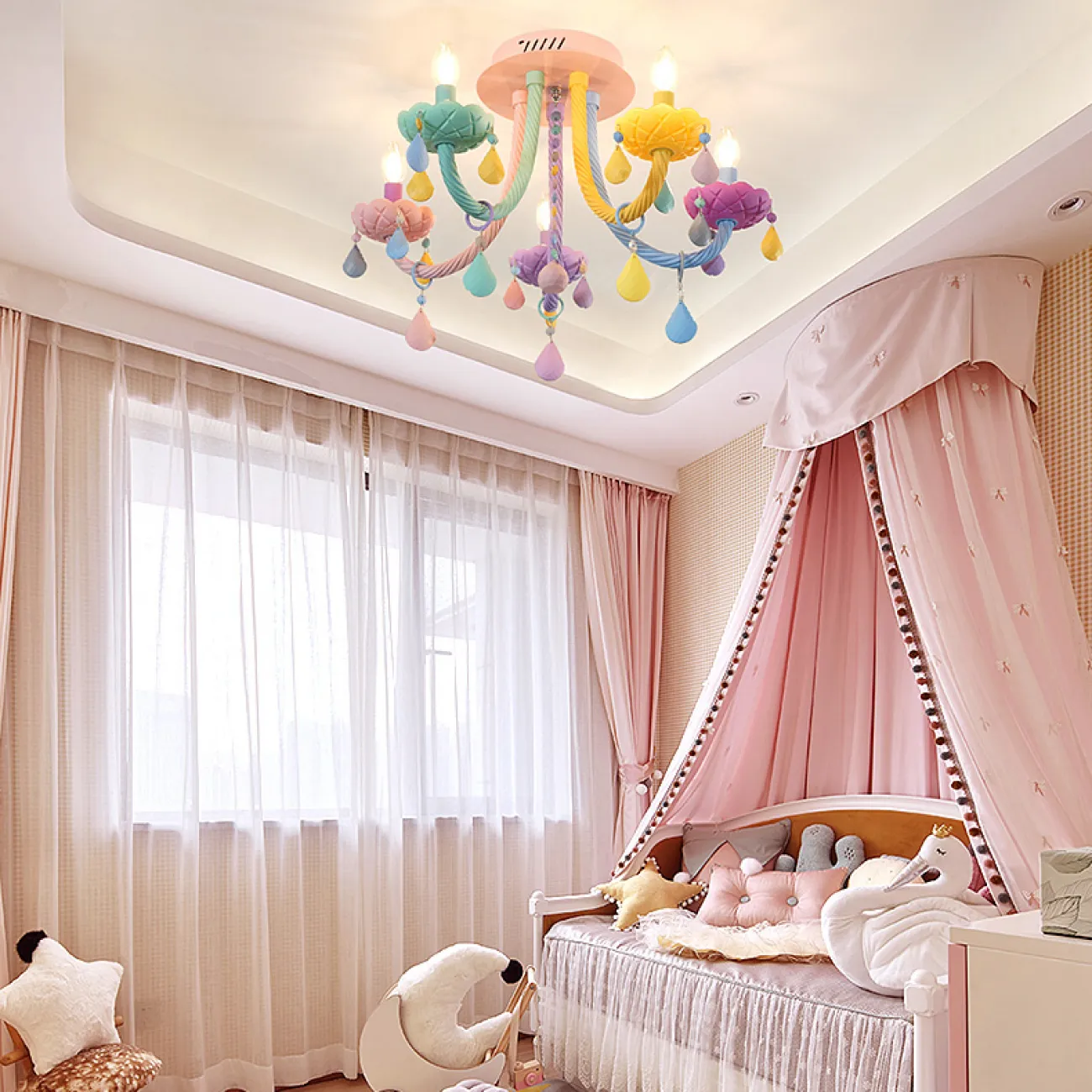 Потолочная люстра RAINBOW SHORT 5 lamps от ImperiumLoft