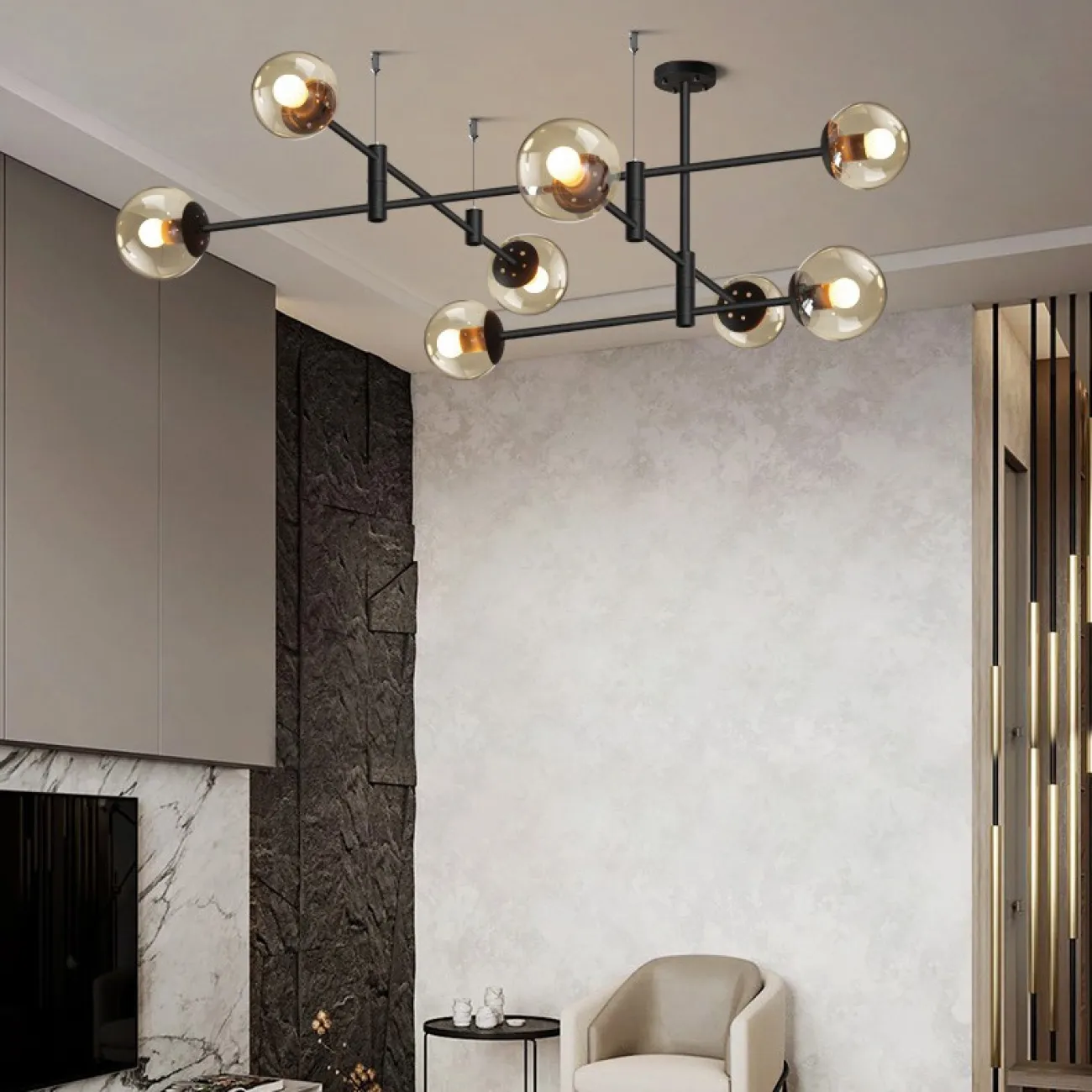 Подвесная люстра GAP черный от ImperiumLoft Подвесная люстра GAP черный от ImperiumLoft