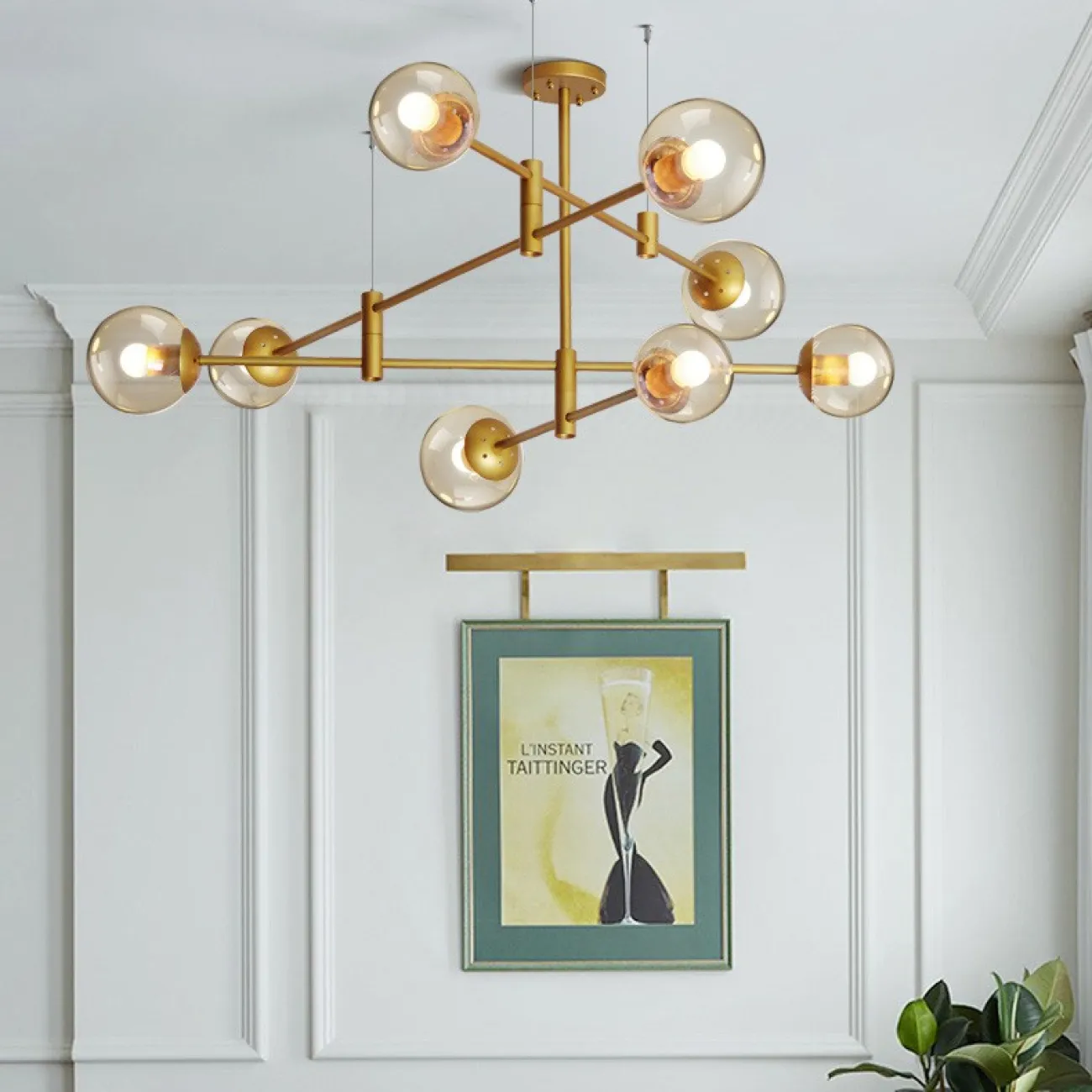 Подвесная люстра GAP золото от ImperiumLoft Подвесная люстра GAP золото от ImperiumLoft