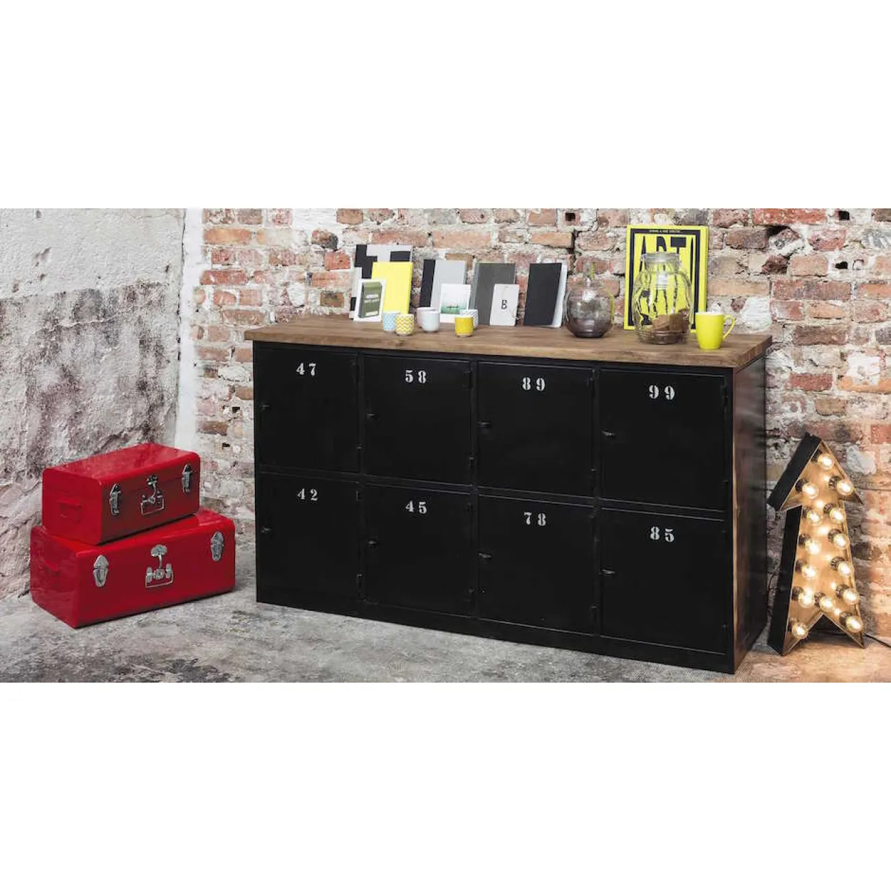 Комод Industrial Rust Eight Chest от LaLume