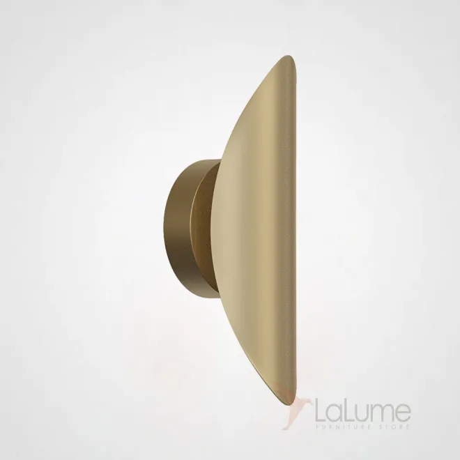  Латунный настенный светильник овальной формы AMULET H35 Brass