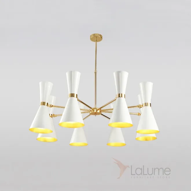 Подвесная люстра BARBELL-X 8 Белый от ImperiumLoft Подвесная люстра BARBELL-X 8 Белый от ImperiumLoft